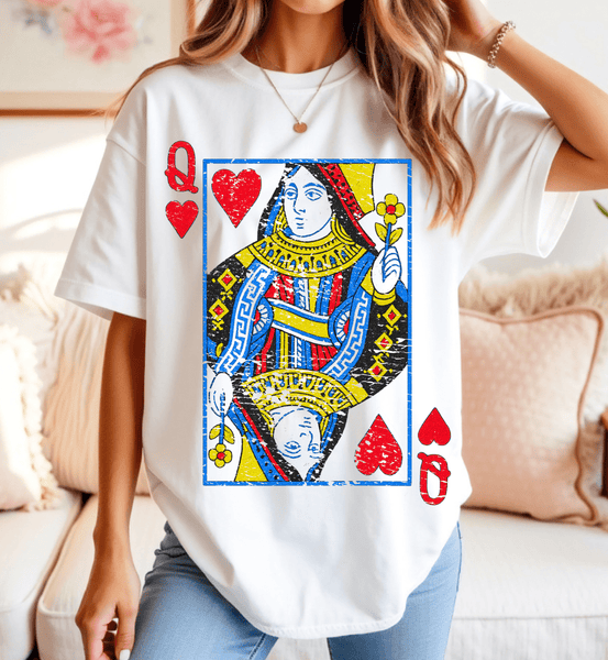 Charlotte Queen of Hearts Tshirt - The Pointe Boutique