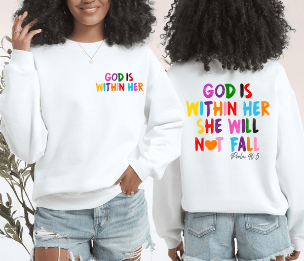 God Is Within Her Tshirt - The Pointe Boutique