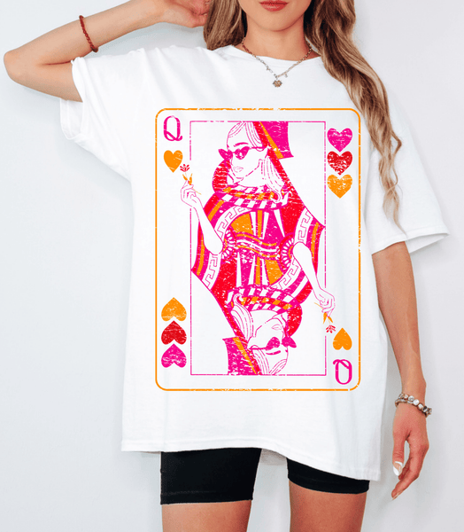 Queen of Hearts Tshirt - The Pointe Boutique