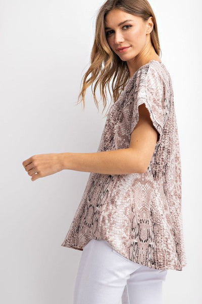 Emily Reptile Top - The Pointe Boutique