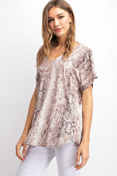Emily Reptile Top - The Pointe Boutique