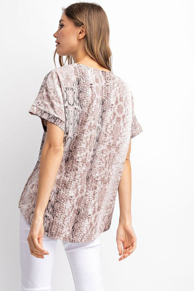 Emily Reptile Top - The Pointe Boutique