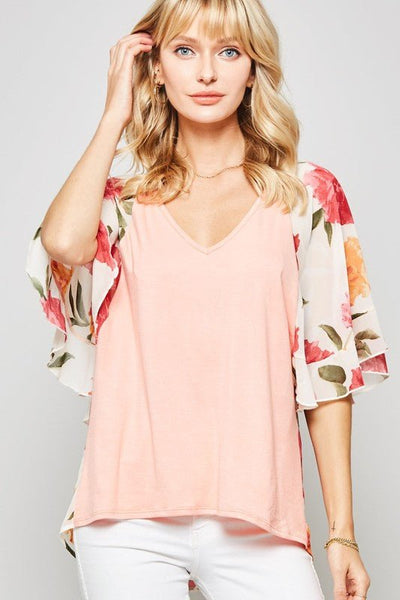 Jenny Floral Top - The Pointe Boutique