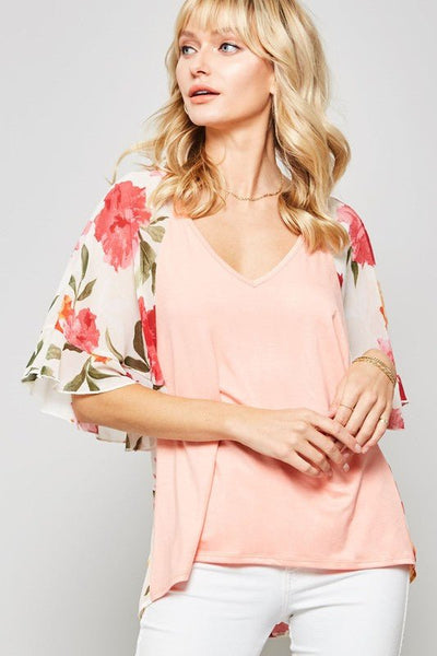 Jenny Floral Top - The Pointe Boutique
