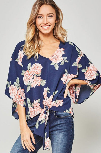 NEVER GETTING OLDER FLORAL TOP - The Pointe Boutique
