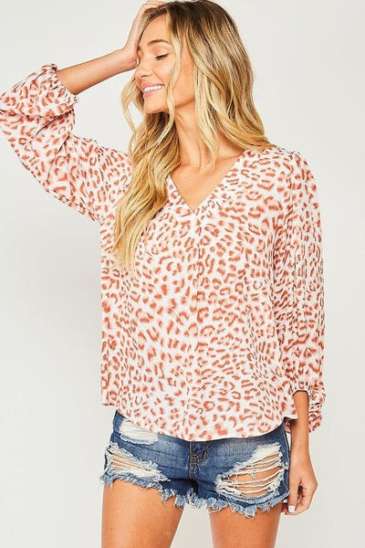 OUT OF THE WILD CHEETAH TOP - The Pointe Boutique