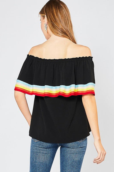 OVER THE RAINBOW TOP - The Pointe Boutique