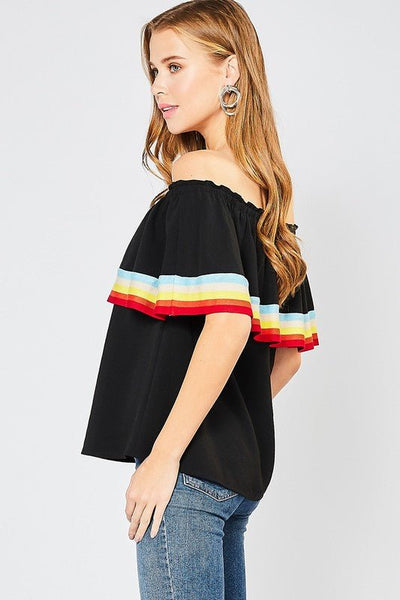 OVER THE RAINBOW TOP - The Pointe Boutique