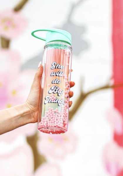 Pom Pom Tumbler - She Will Do Big Things - The Pointe Boutique