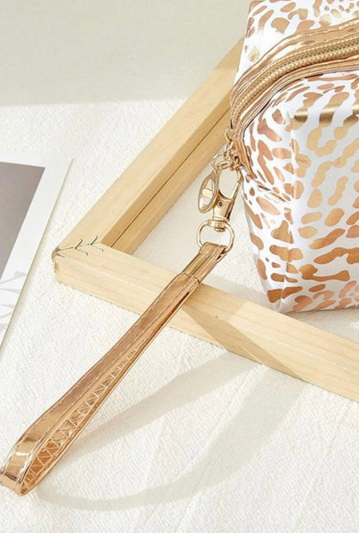 Spring Glitter Leopard Makeup Case - The Pointe Boutique