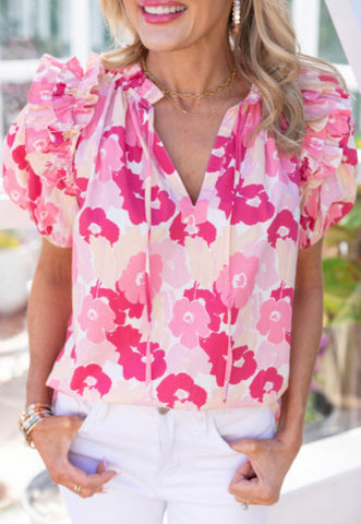 Sam Pink Floral Top