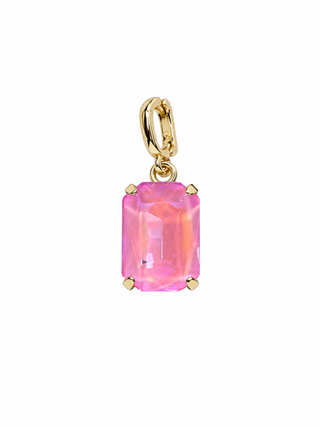 small pink crystal charm