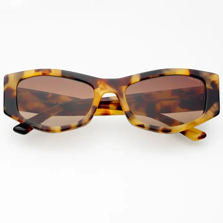 light tortoise acetate cat eye sunglasses
