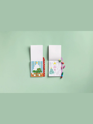 Christmas color by sticker books
