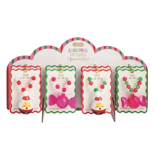Christmas lip gloss bracelets display
