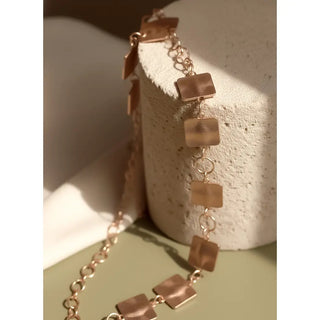 gold square link chain belt