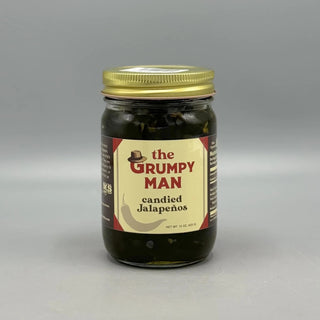 jar of Grumpy Man Candied Jalapenos