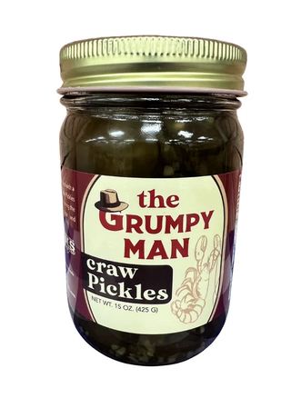 jar of Grumpy Man Craw Pickles