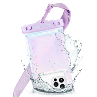 iridescent lavender waterproof floating phone pouch