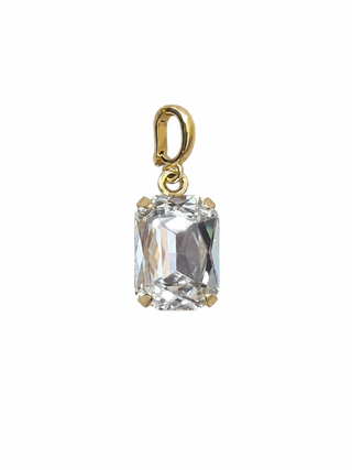 small clear crystal charm