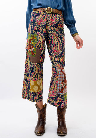 Tiger Patch Barrel Pant - Patch Floral