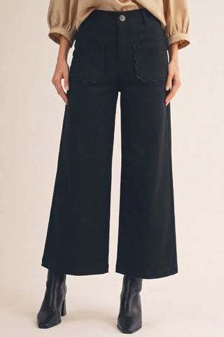 The Juliet Black Pants – black wide leg pants