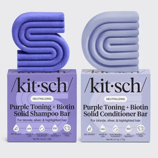 Purple Toning Shampoo & Conditioner Bar Combo - Kitsch - The Pointe Boutique