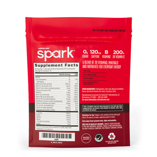 Advocare Spark Energy Drink Mix - 14 Stick Packs - The Pointe Boutique