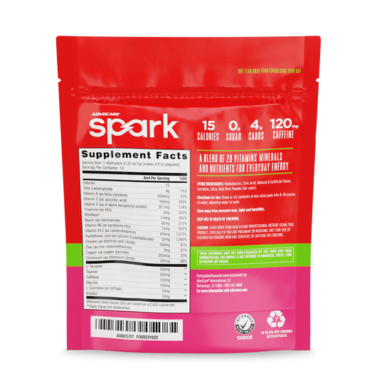 Advocare Spark Energy Drink Mix - 14 Stick Packs - The Pointe Boutique