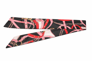 Anya Black Equestrian Accessory Scarf - The Pointe Boutique