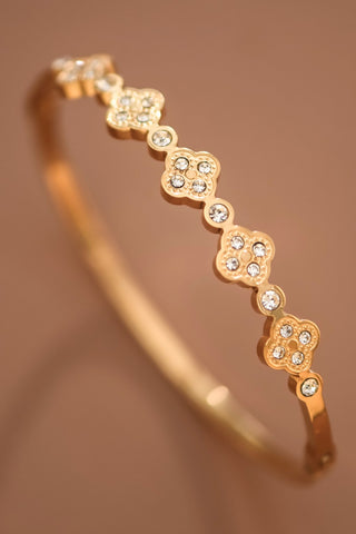 18k gold PVD plated waterproof stainless steel bracelet