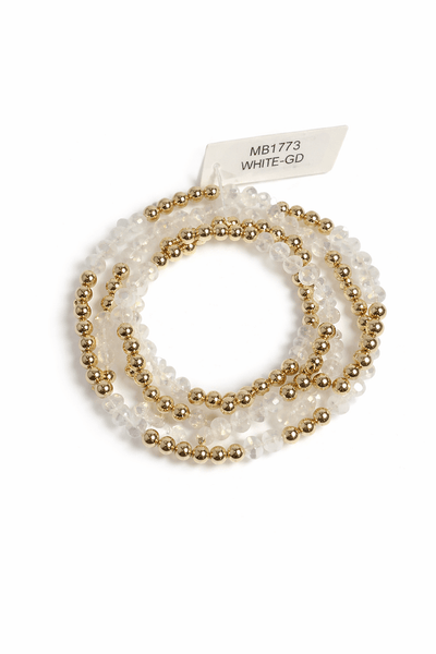 Beaded Stretch Bracelet Set - The Pointe Boutique