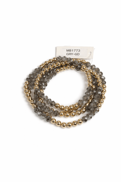 Beaded Stretch Bracelet Set - The Pointe Boutique