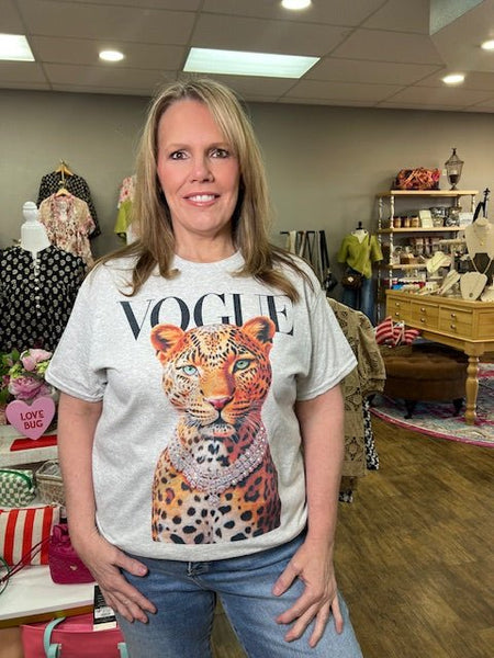 Bling Gray Tee - The Pointe Boutique