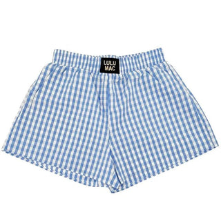 Blue Gingham Boxer Shorts XLarge - The Pointe Boutique