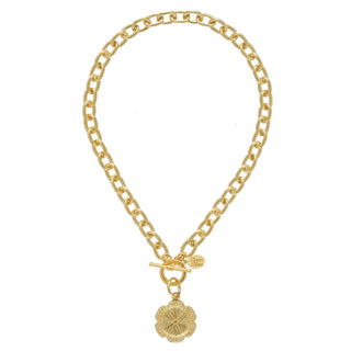 Cabbageware Toggle Necklace, Gold 3260G - The Pointe Boutique
