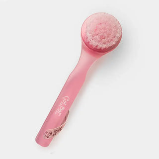pink exfoliating facial brush