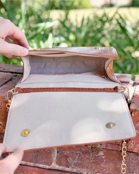 Cecilia Circle Logo Handbag Spotted Saddle - The Pointe Boutique