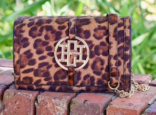 Cecilia Circle Logo Handbag Spotted Saddle - The Pointe Boutique