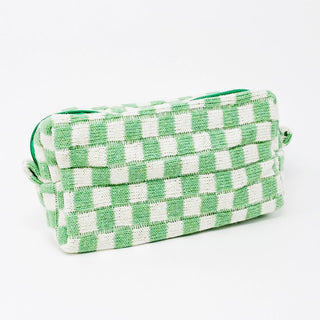 Check Yourself Cosmetic Bag Pistachio - The Pointe Boutique