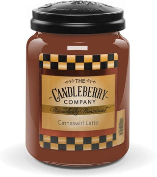 Cinnaswirl Latte Candle Large Jar - The Pointe Boutique