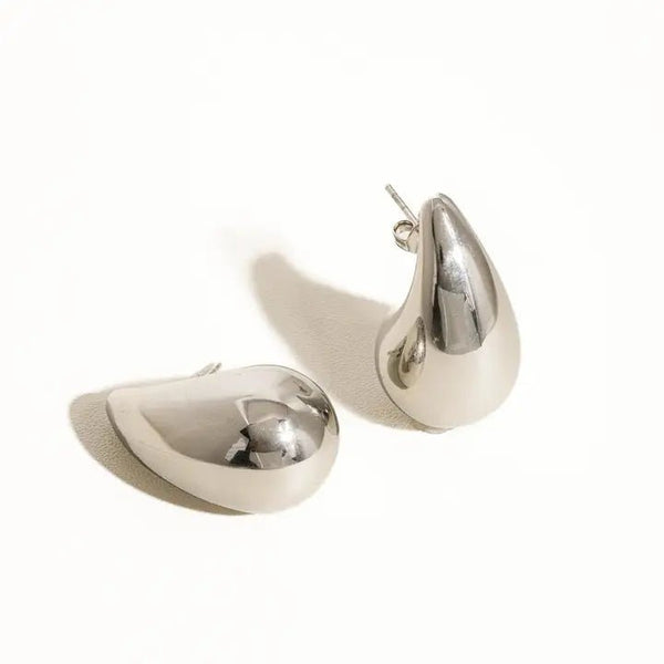 Colette Non - Tarnish Large Huggie Droplet Earring - The Pointe Boutique