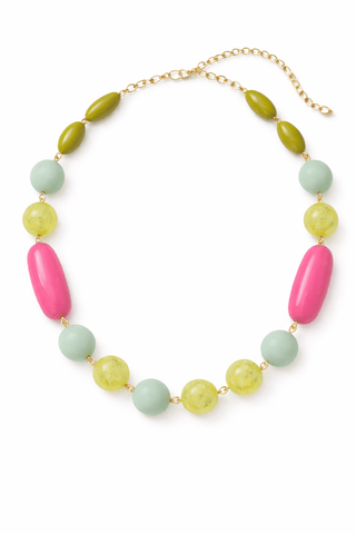 Color Pop Beaded Statement Necklace - The Pointe Boutique