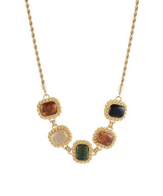The Odette Square Stone Necklace