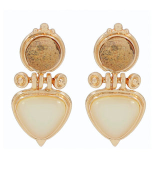 The Posie Triangle & Dome Earrings