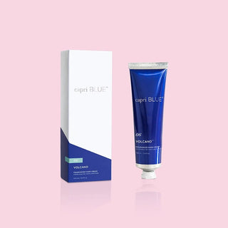 Volcano hand cream tube and box