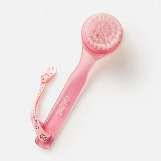 pink exfoliating facial brush