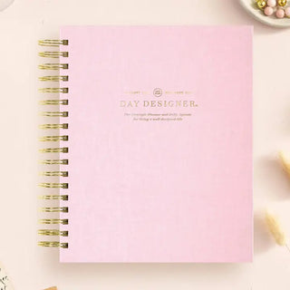 pink peony bookcloth 2027 daily planner