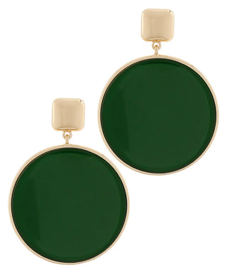 The Kensley Round Drop Earrings – view 2