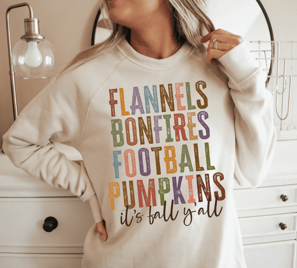 Flannels and Bonfire Tshirt - The Pointe Boutique